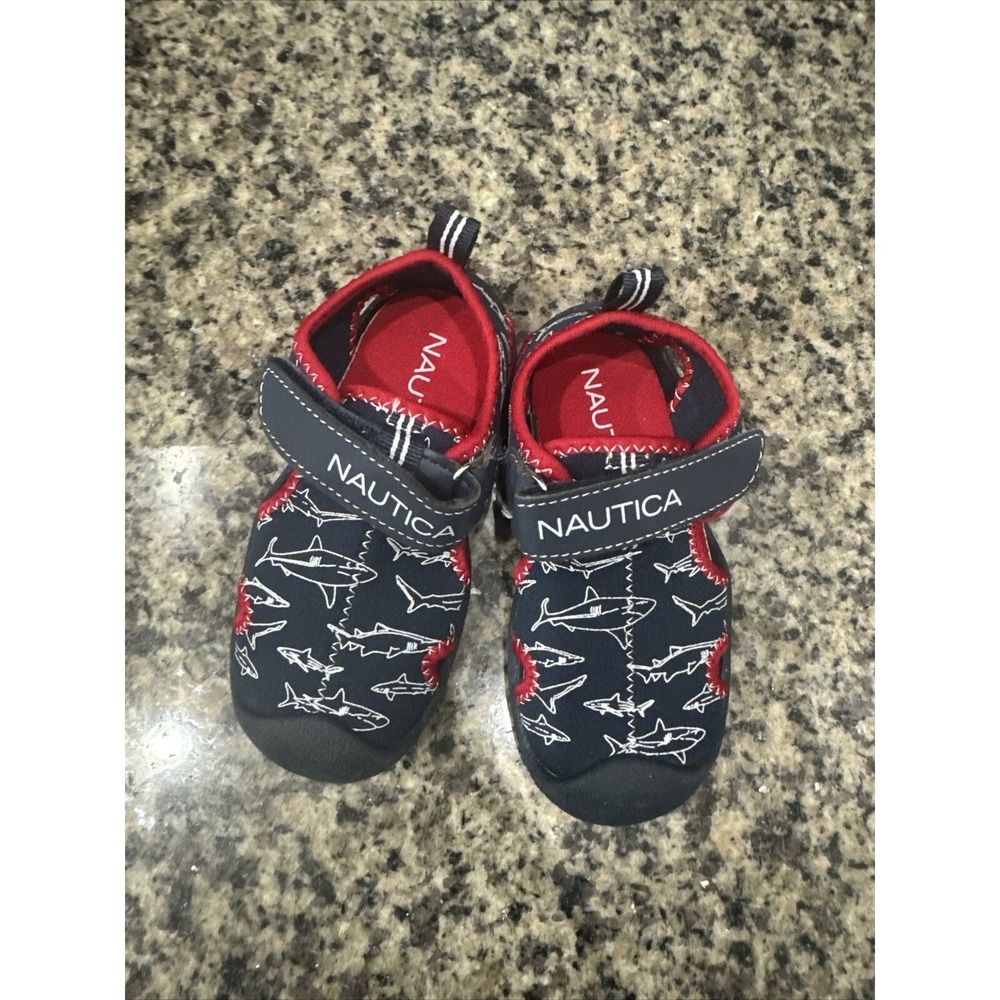 Nautica Water Shoes Blue and Red Boys Child- Size 7